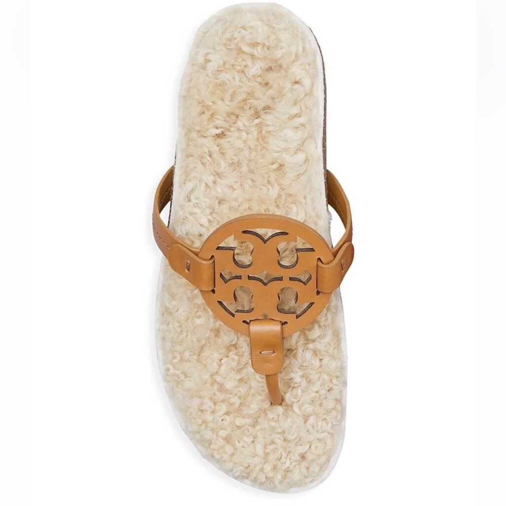 Tory Burch Miller Cloud Shearling Sandals